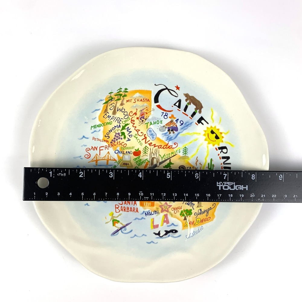 catstudio The Geography Collection California Plate 2011 8.5" *Hard to Find* - Picture 7 of 7